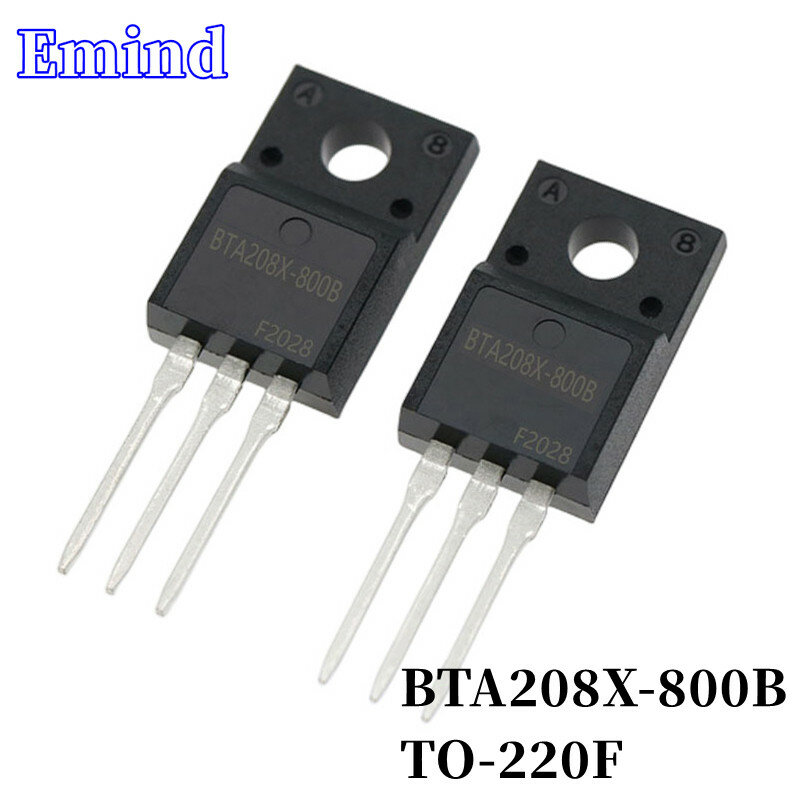10 قطعة BTA208X-800B BTA208X الثايرستور TO-220F حزمة من البلاستيك 8A/800 فولت DIP ترياك رقاقة كبيرة