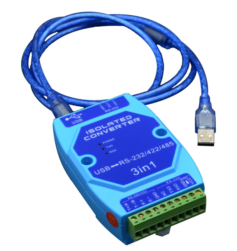 USB إلى محول تسلسلي ، معزولة بصريا ، RS485 ، RS422 ، واجهة 232 ، الصف الصناعي ، حماية البرق