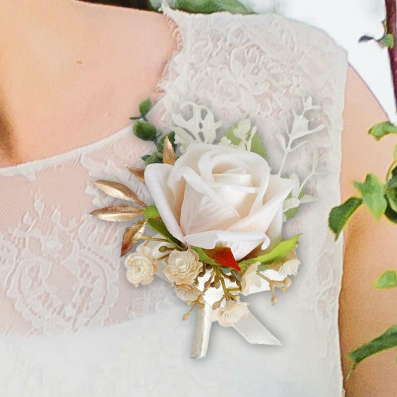 الزفاف الاصطناعي يرتدي زهرة للرجال والنساء ، العريس ، الأحداث الرسمية ، حفل ، المشاركة ، ديكور الذكرى