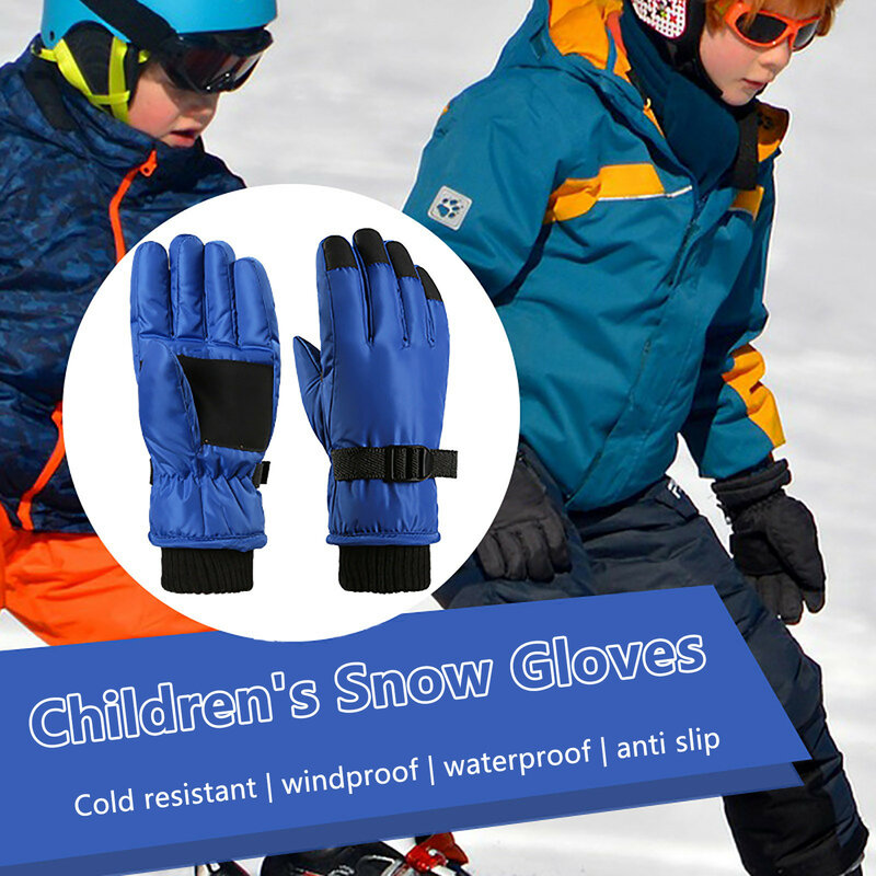 Winter Sports Gloves Adjustable For Boys Warm Girls Children's Windproof And Breathable Winter Winter Workout Gear for Women
