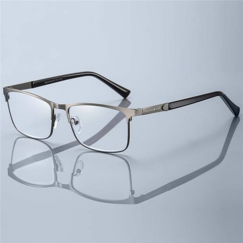 نظارات قراءة من الفولاذ المقاوم للصدأ للرجال والنساء ، مضادة للضوء الأزرق ، وبطول النظر الشيخوخي ، والقراء ، + + + ~