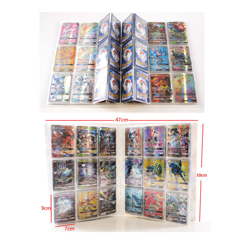 جديد 432 قطعة بطاقة قدرة بوكيمون كبير كتاب البوم الموثق تخزين كبير دفتر مجلد عرض جمع أرواق لعب حماة