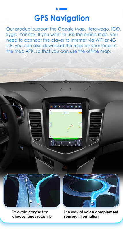 مشغل وسائط متعددة للسيارة طراز Hizpo-Tesla ، Android 13 ، مشغل سيارة ، راديو ، نظام تحديد المواقع ، وحدة رأس ستيريو ، chevolet Cruze J300