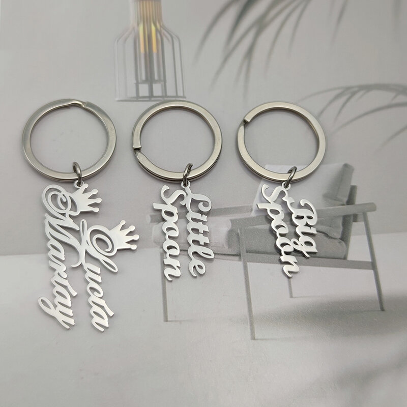 سلسلة مفاتيح مخصصة للرجال والنساء مناسبة مصنوعة من الفولاذ المقاوم للصدأ مناسبة كهدية