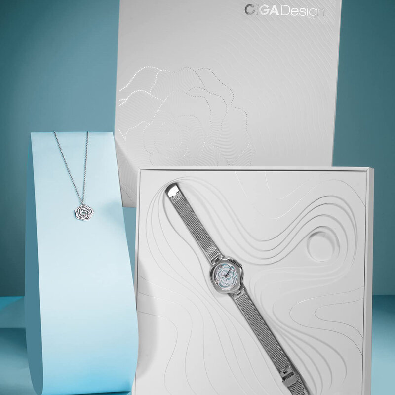 CIGA Design-الدنمارك ساعة يد للنساء ، التلقائي الميكانيكية ، اليابان حركة الكوارتز ، السيدات ساعة معصم ، الفولاذ المقاوم للصدأ ساعة