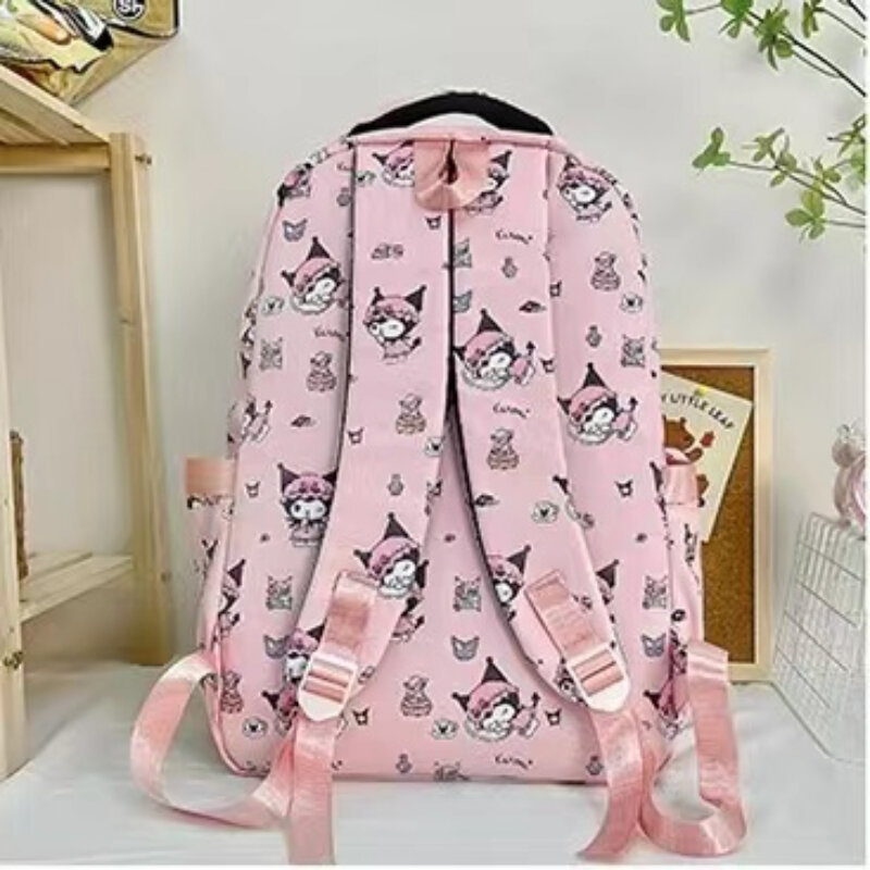 حقيبة ظهر Hello Kitty لطلاب المدارس الابتدائية والمتوسطة والثانوية ، سعة كبيرة عصرية ، حقيبة لطيفة للنساء ، جديدة