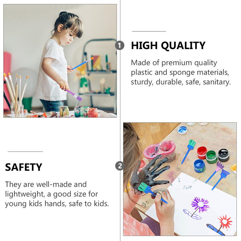 مجموعة أدوات رسم جرافيتي ذاتية الصنع للأطفال ، طوابع إسفنجية ، مستلزمات الأطفال ، 30 *