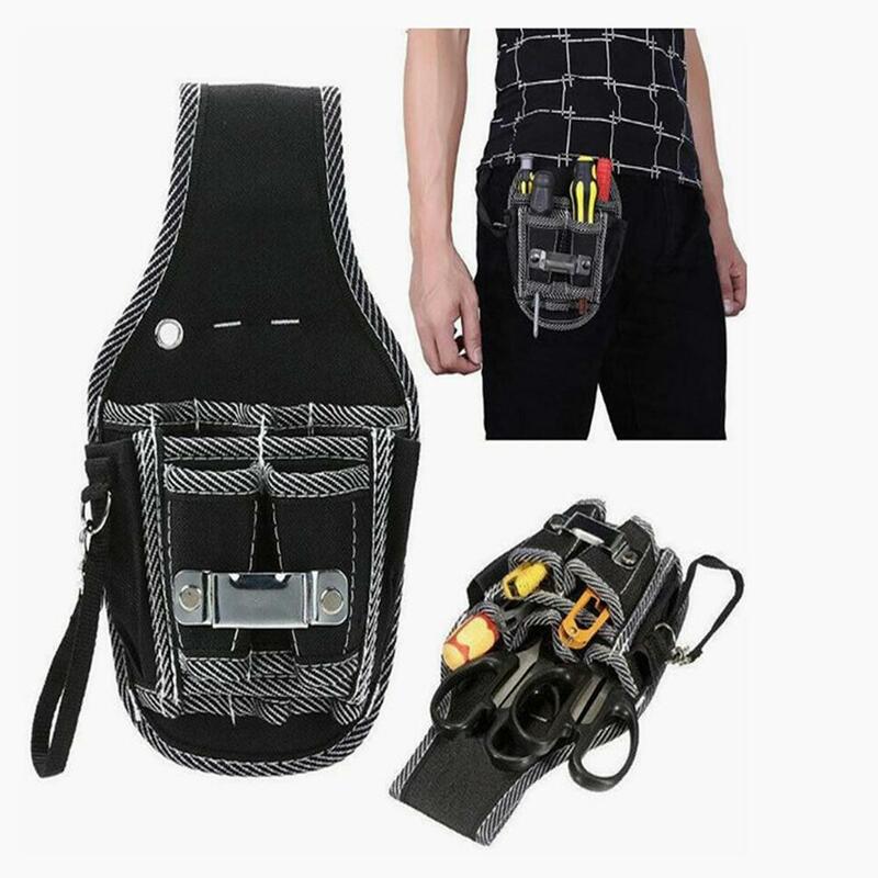 1 قطعة كهربائي إصلاح الخصر أداة حقيبة مع متعددة جيب سعة كبيرة 600d أكسفورد القماش في الهواء الطلق الخصر حقيبة أدوات تخزين حقيبة