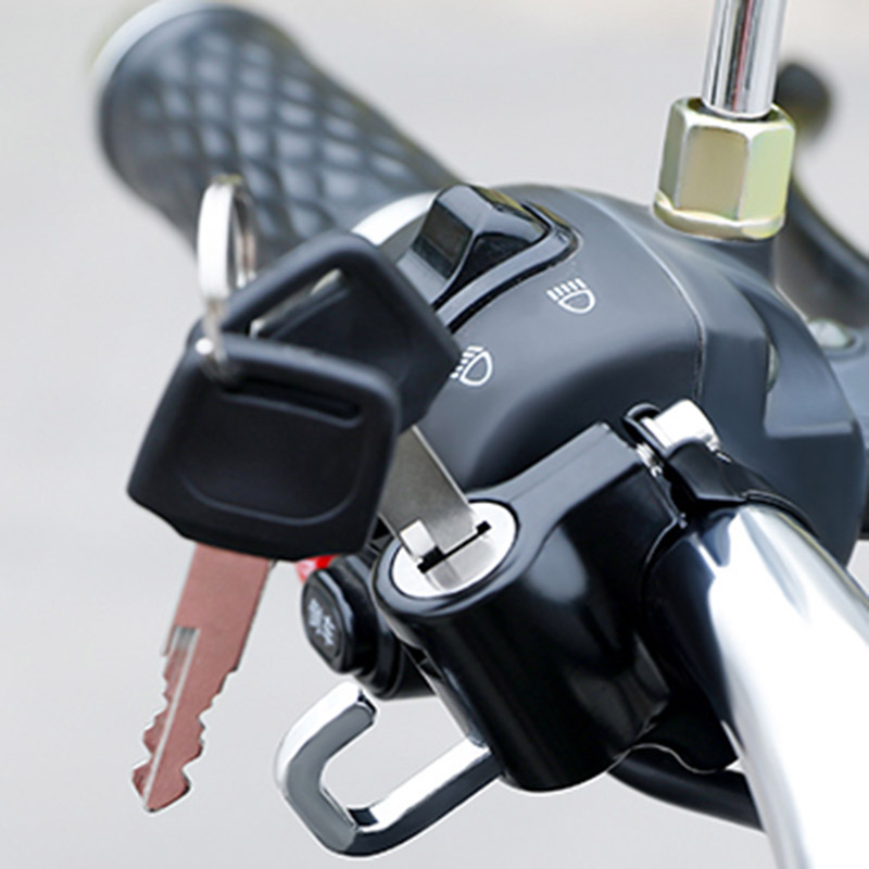 مكافحة سرقة خوذة قفل المقود جبل دراجة نارية دراجة نارية الكهربائية العالمي الأمن المعادن قفل 22 مللي متر-26 مللي متر مع مفاتيح مجموعة