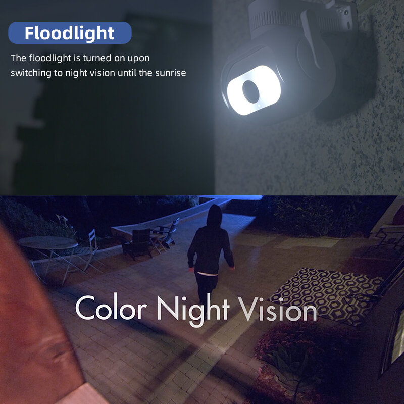 IMILAB - EC5 كاميرا الكاشف ، مراقبة الأمن في الهواء الطلق ، لون الرؤية الليلية ، 360 ° تتبع الإنسان ، التطبيق الذكي ، 2K
