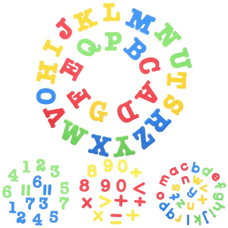 مغناطيس الحروف الأبجدية المغناطيسية للثلاجة ، ملصقات الكرتون ، إيفا ، الأبجدية ، الأطفال