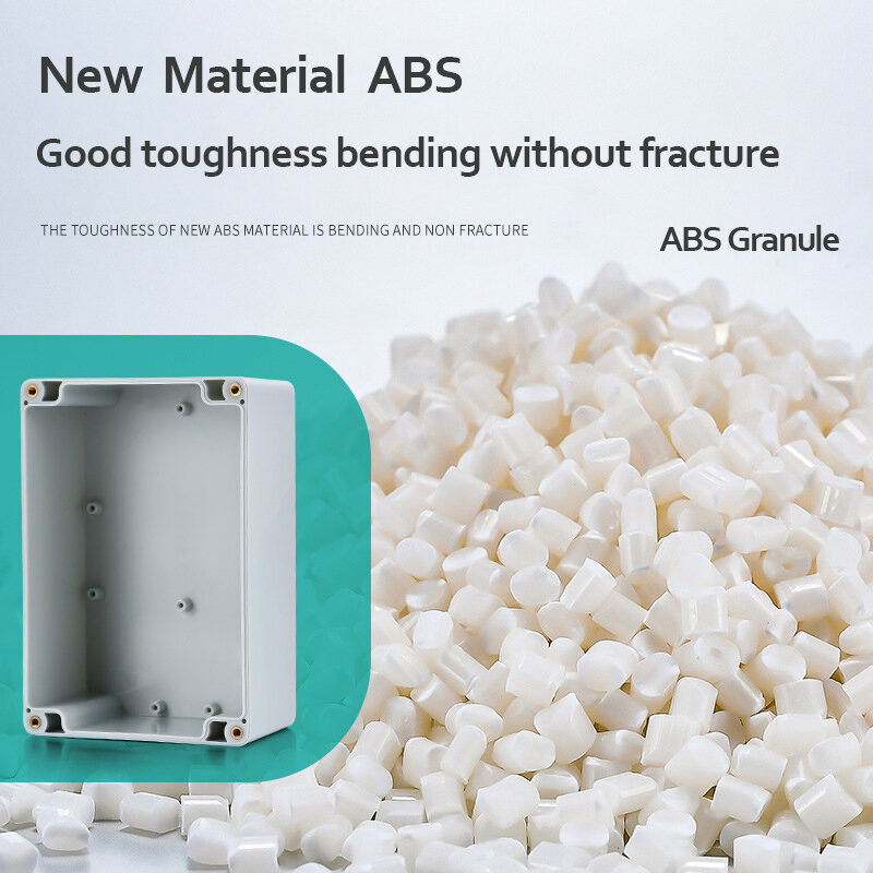 ABS ABS ABS صندوق وصلات ، مواد جديدة ، IP67 مقاوم للماء ، السكن البلاستيك ، الإلكترونية في الهواء الطلق ، مراقبة آمنة ، زر الطاقة