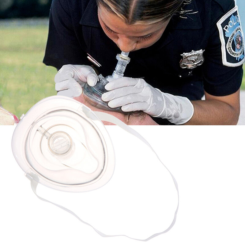 1 قطعة المهنية الإسعافات الأولية CPR التنفس قناع حماية المنقذين التنفس الاصطناعي قابلة لإعادة الاستخدام مع أدوات صمام في اتجاه واحد