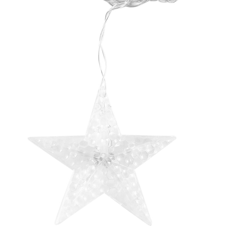 ستار مون LED الجنية الستار جارلاند ، ضوء سلسلة من البلاستيك ، كما هو موضح في حفلة السنة الجديدة والديكور الزفاف ، 1 قطعة