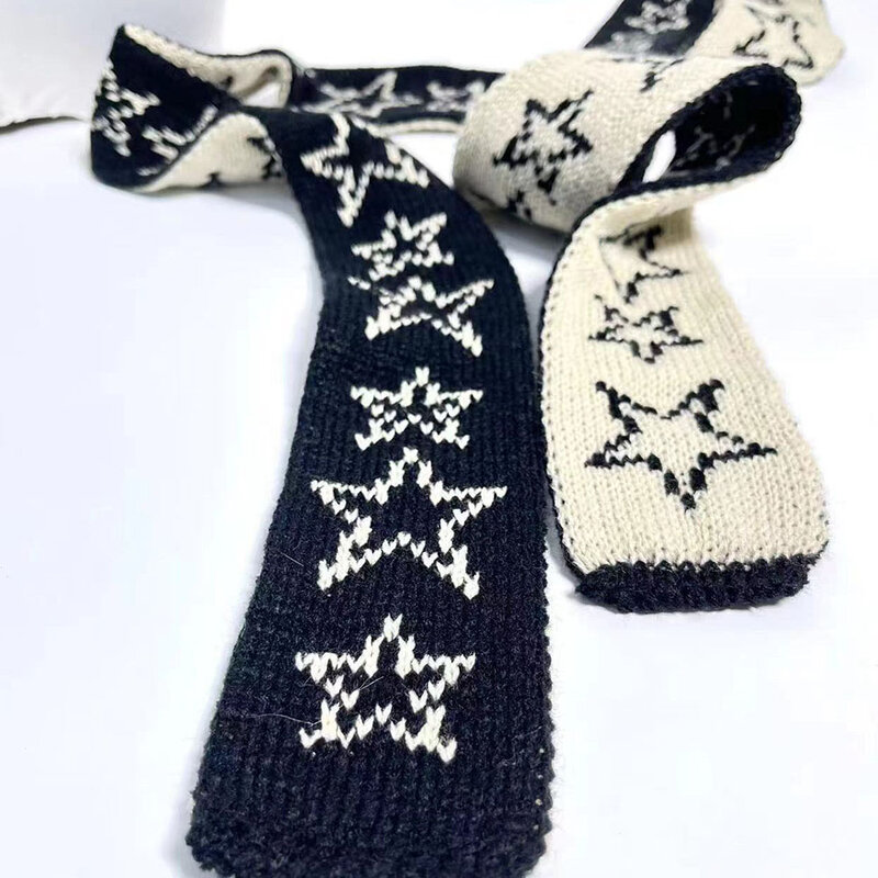 Yishine-الصوفية متماسكة وشاح للنساء ، تصميم نجمة ، العلامة التجارية الفاخرة ، اكسسوارات الشتاء ، أحدث