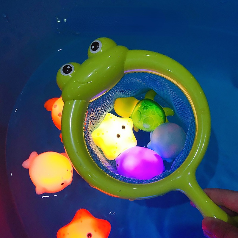 أطفال ألعاب مضيئة المياه الحيوان الطفل مضاءة حمام اللعب التعريفي الحيوان العائمة ضوء الماء اللعب اللعب المياه الطفل القرش لعبة هدية