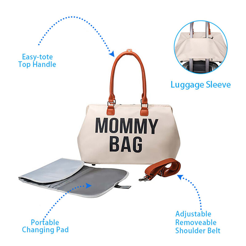 طفل حمل حقيبة للأمهات الحفاض الأمومة حفاضات الأم حقيبة عربة المنظم تغيير النقل الطفل الرعاية حقيبة السفر