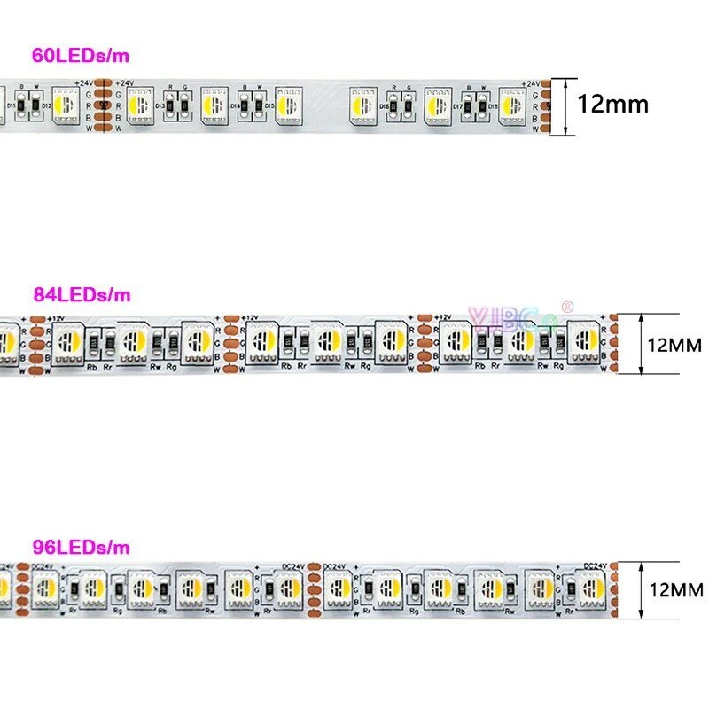 5 متر RGBW/RGBWW 4 اللون في 1 LED شريط إضاءة طويل 60/84/96leds/م 5050 SMD مرنة عالية السطوع أضواء بار تيار مستمر 12 فولت 24 فولت IP30/65/IP67