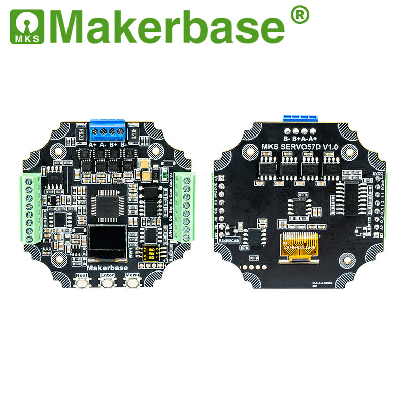 Makerbase MKS SERVO57D PCBA NEMA23 حلقة مغلقة السائر المحركات سائق طابعة ثلاثية الأبعاد باستخدام الحاسب الآلي ل Gen_L FOC هادئة وفعالة