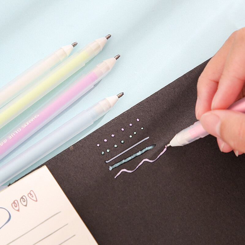 عدد 4 قطعة/المجموعة/مجموعة من ملاقط سكاكين ملونة من Morandi مكونة من أقلام لغراء نقطة وملصق يدوي يمكنك صنعه بنفسك أداة لصقات المجلات أدوات عملية بسيطة