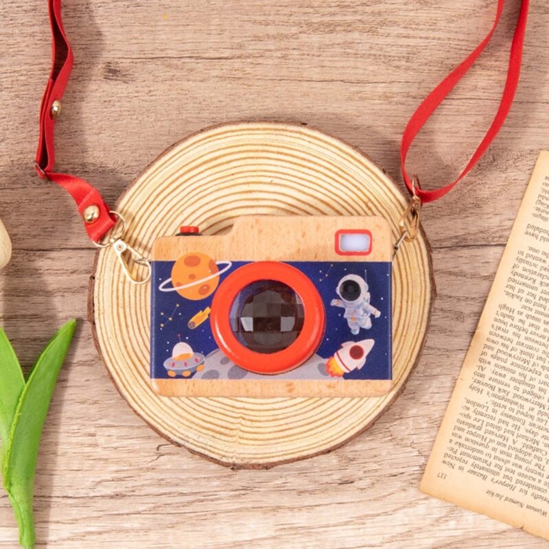 لعبة كاميرا مونتيسوري الإبداعية لعبة المشكال كاميرا خشبية لعبة تعلم المبكر للأطفال الأطفال التعليم هدية عيد ميلاد دروبشيب