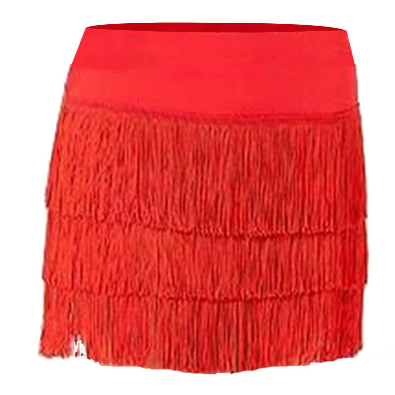 فستان تنورة قصيرة للسيدات للرقص اللاتينية مثير للنساء تريكولور بدون ظهر بثلاثة طبقات للكتف سنبا أحمر دانغو برتقالي أصفر 2023