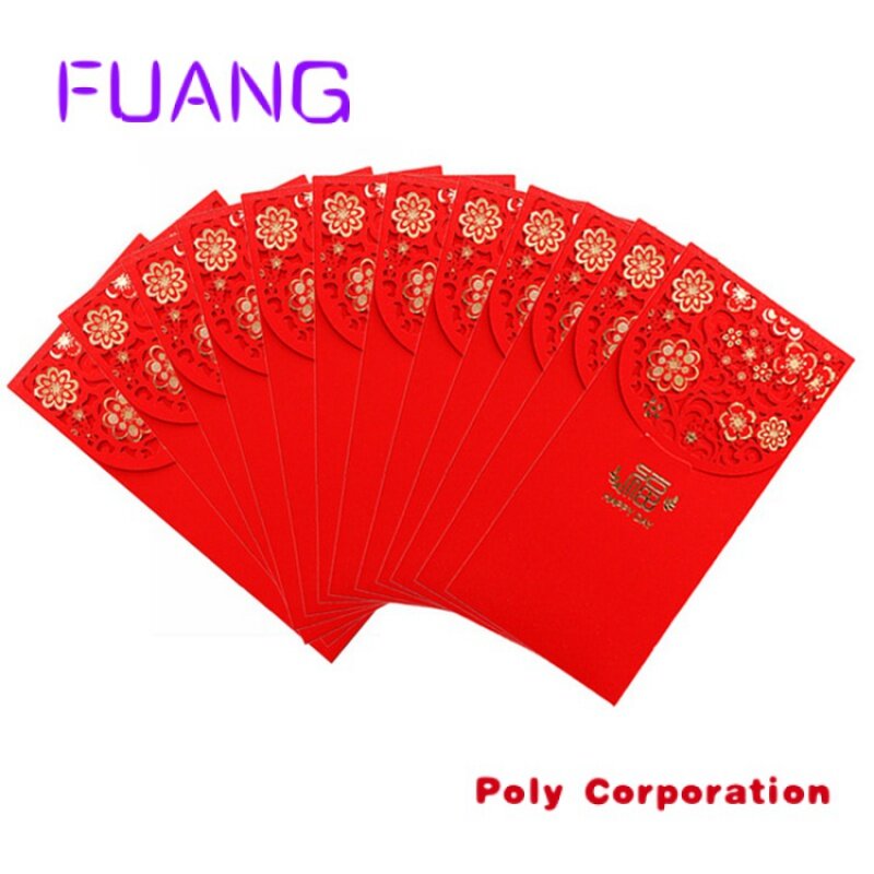 تخصيص المغلف الأحمر التقليدي الحزم الحمراء للعام الصيني الجديد هونغباو شعار ختم ساخن
