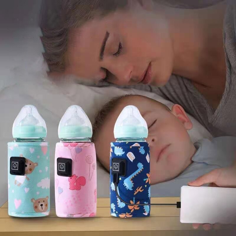 5 فولت 2A حقيبة سخان حليب الثدي التدفئة السفر جهاز حفظ حرارة الحليب زجاجة الطفل دفئا قابل للتعديل التحكم في درجة الحرارة