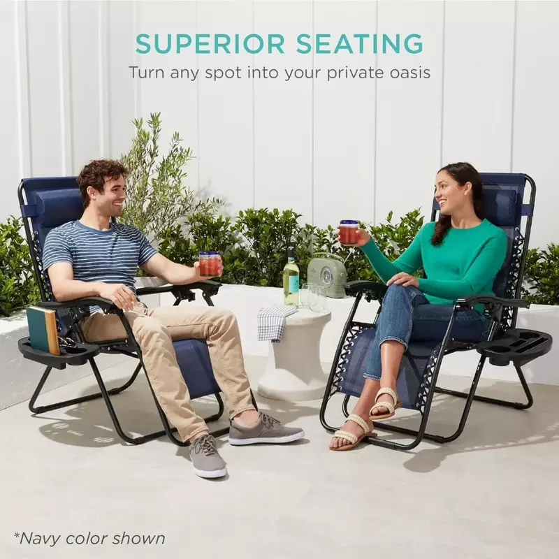 كرسي الجاذبية مع وسادة وحامل الأكواب صينية ، كرسي