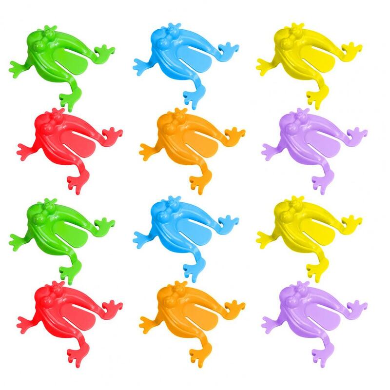 لعبة ضفدع كرتونية ملونة من البلاستيك لعبة ضفدع القفز للأطفال بحجم الجيب لصالح الحفلات الحنين مع التفاعل بين الوالدين والطفل