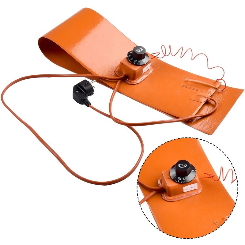 1 Pc Silicone Heating Pad 15*91.5cm 220V 1200W-1300W EU Plug 200 Degree Heater Parts For Guitar Side Bending With Controller