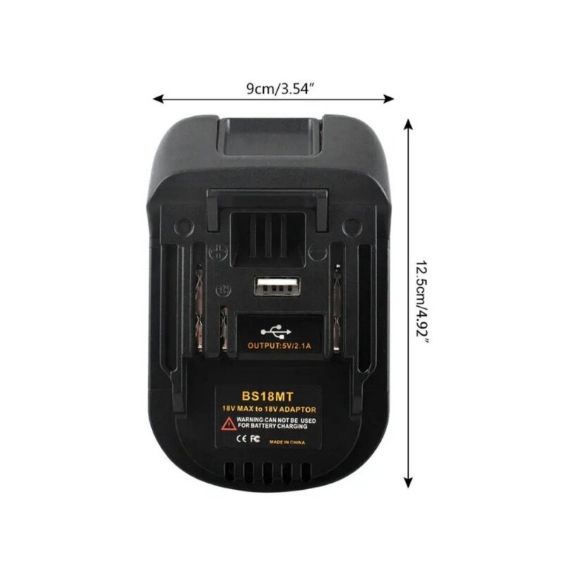 محول بطارية لبوش ، تحويل إلى ماكيتا 18 فولت ، محول مع USB ، أداة كهربائية ، BAT618 ، BAT609G ، BS18MT