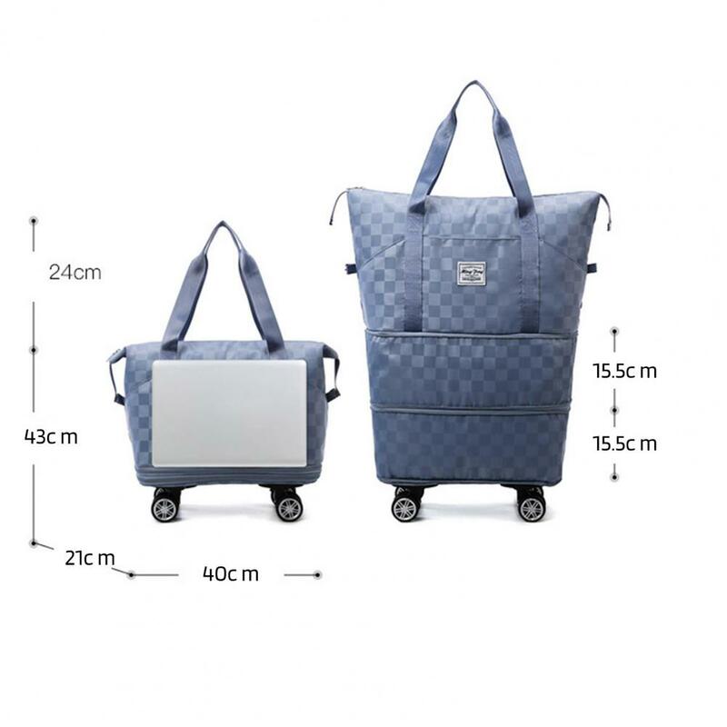 حقيبة تخزين قابلة للتوسيع مع عجلات دوارة قابلة للفصل ، حقائب للمنزل ، سهلة ، للسفر ، 36-55 لتر