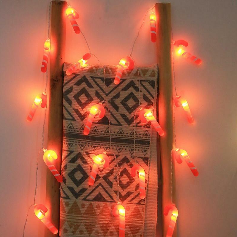 عيد الميلاد عصا حلوى LED سلسلة ضوء الجنية الدافئة الأبيض جارلاند المنزل عيد الميلاد الجنية أضواء زينة عيد الميلاد للمنزل Navidad