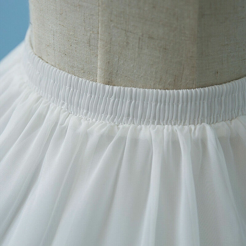 الدانتيل كرينولين ثوب نسائي هوب فستان أبيض صخب قفص قابل للتعديل