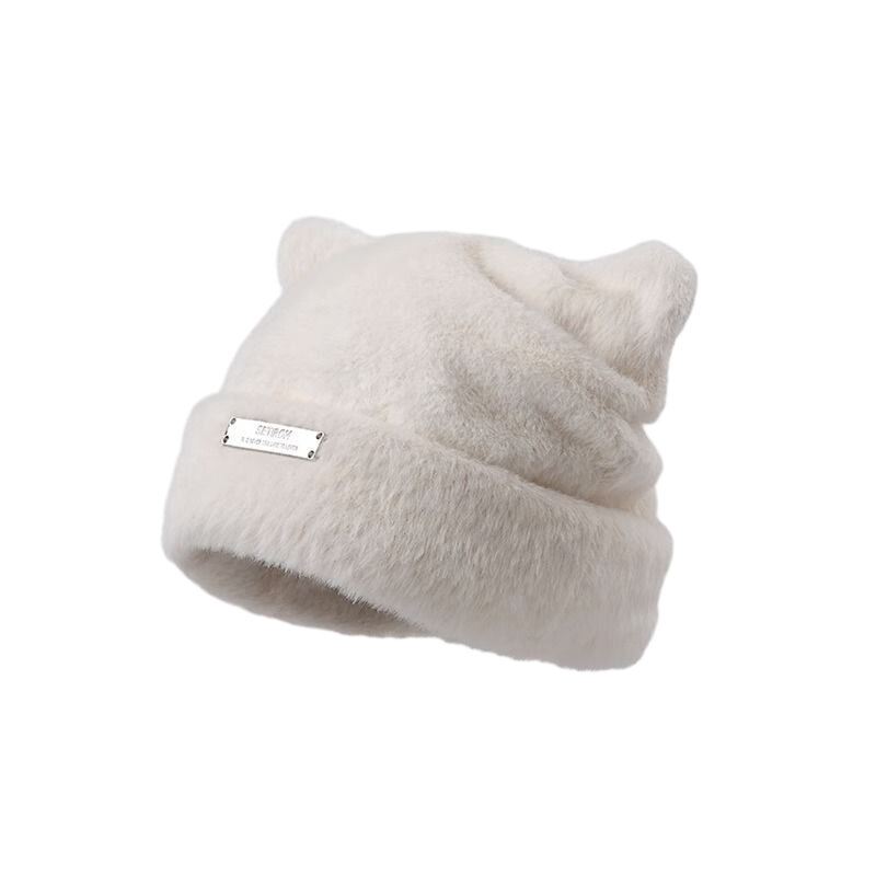 قبعة صغيرة أحادية اللون للسيدات ، بسيطة وجميلة ، عصرية ودافئة ، ملابس يومية