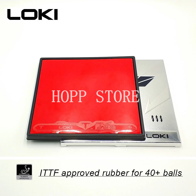 LOKI T3 ITTF Approved Carbo Sponge Table Tennis Rubber Pips-in Hard Non-sticky Speed Pingpong Rubber for Fast Attack