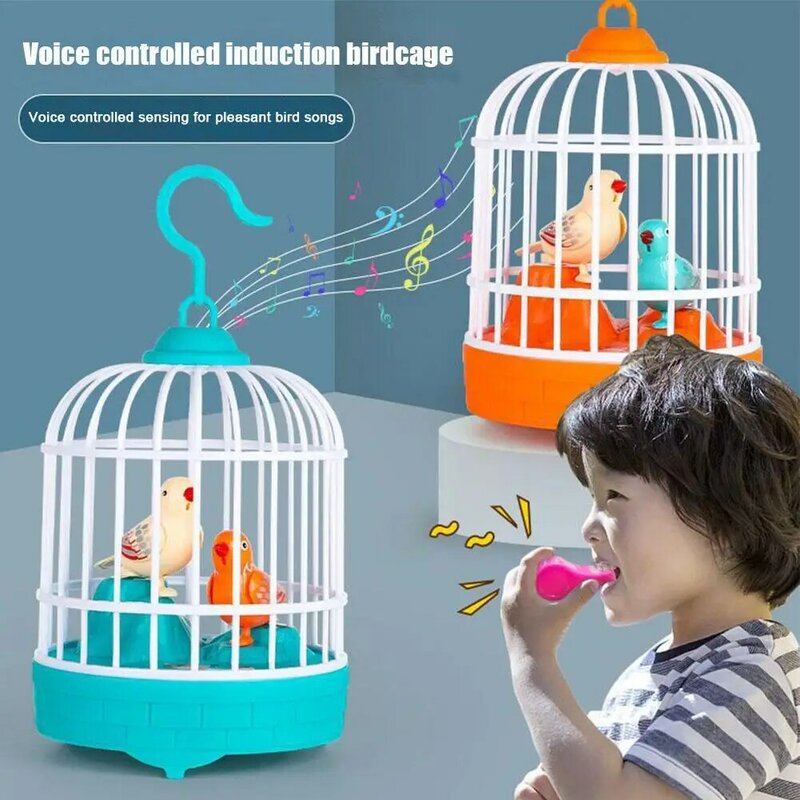 لعبة قفص العصافير النشط بالصوت ، الببغاء الحديث والطائر ، هدايا اللعب للطفل الرضيع والأطفال ، K2y3