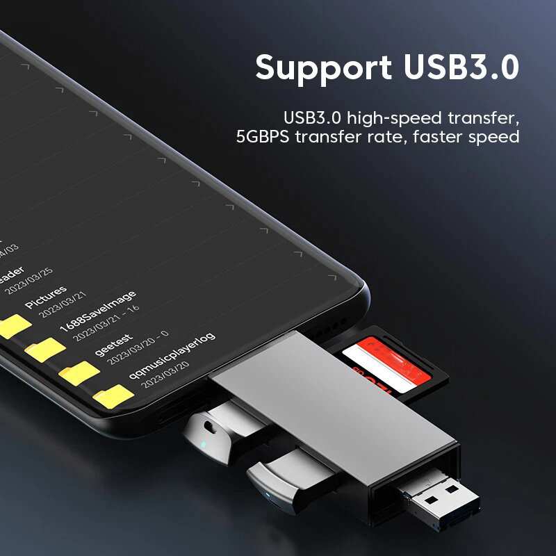 USB 3.0 نوع C إلى SD TF قارئ بطاقة ، بطاقة الذاكرة ، فلاش حملة محول للكمبيوتر ، اكسسوارات الكمبيوتر المحمول ، متعددة الذكية Cardreader ، 7 في 1