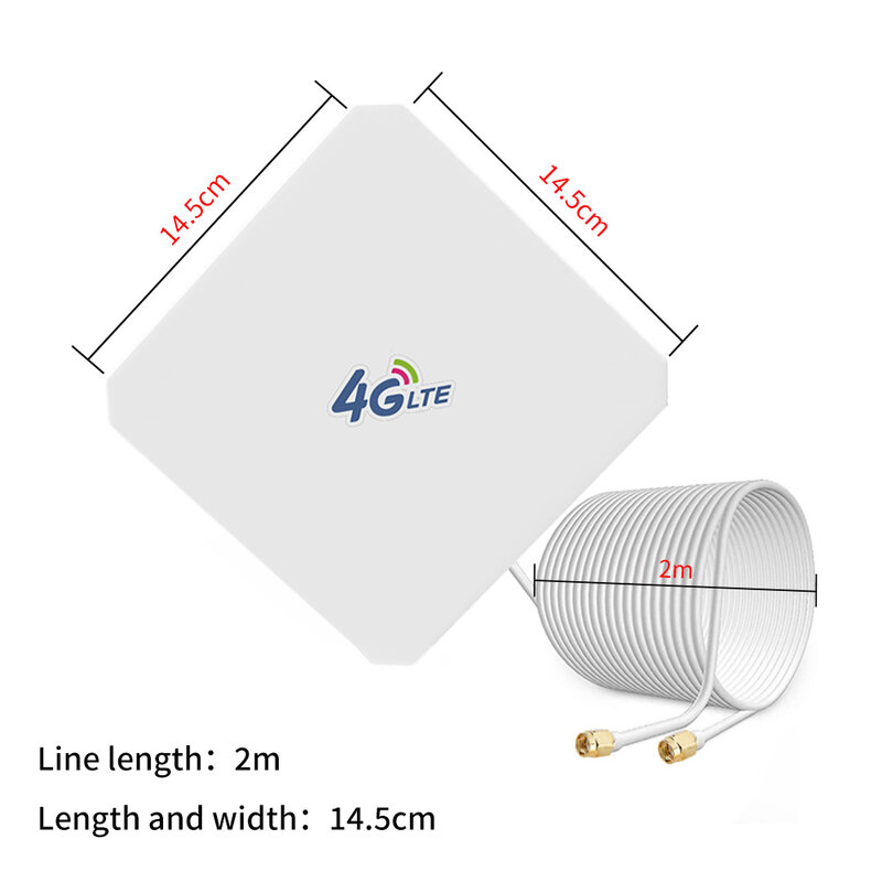 هوائي خارجي واي فاي خارجي لجهاز التوجيه ، كسب عالي ، 4G LTE ، 5dBi ، نطاق عريض اتجاهي ، Mimo ، SMA ، TS9 ، CRC9 ، 3 متر ، RG174