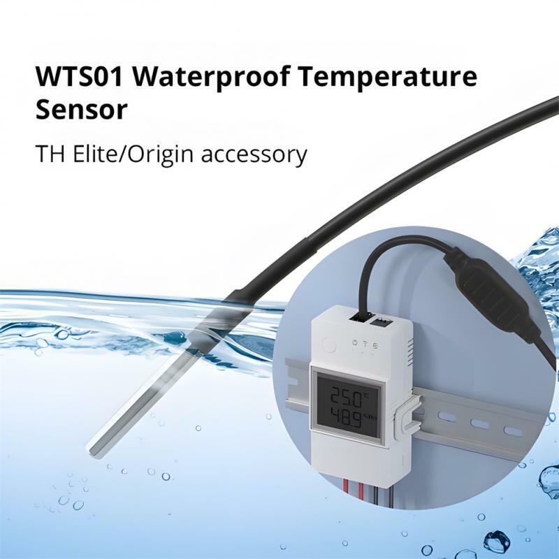 جهاز SONOFF THS01 لرصد رطوبة التربة ، THS01 ، WTS01 ، MS01 ، RL560 ، TH Elite ، الأصل ، مستشعر درجة الحرارة الرطوبة ، كابل تمديد 5 متر