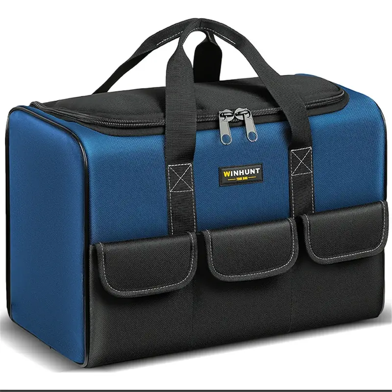 حقيبة أدوات كهربائية من قماش أكسفورد مقاوم للماء ، جيوب متعددة ، حقيبة منظم للعمل ، قدرة أكبر 30% ، 1680D