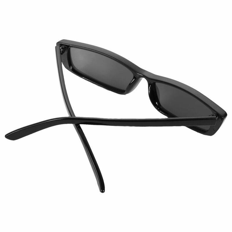 نظارة شمسية كلاسيكية مستطيلة للنساء نظارات شمسية صغيرة ريترو S17072 أسود أسود
