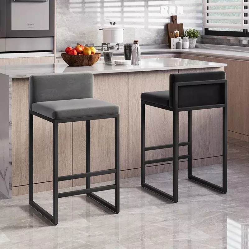 منتصف القرن مكافحة بار البراز المطبخ الحديثة استقبال واحد الحلاق بار كرسي غرفة المعيشة لينة Taburete ألتو الأثاث الداخلي