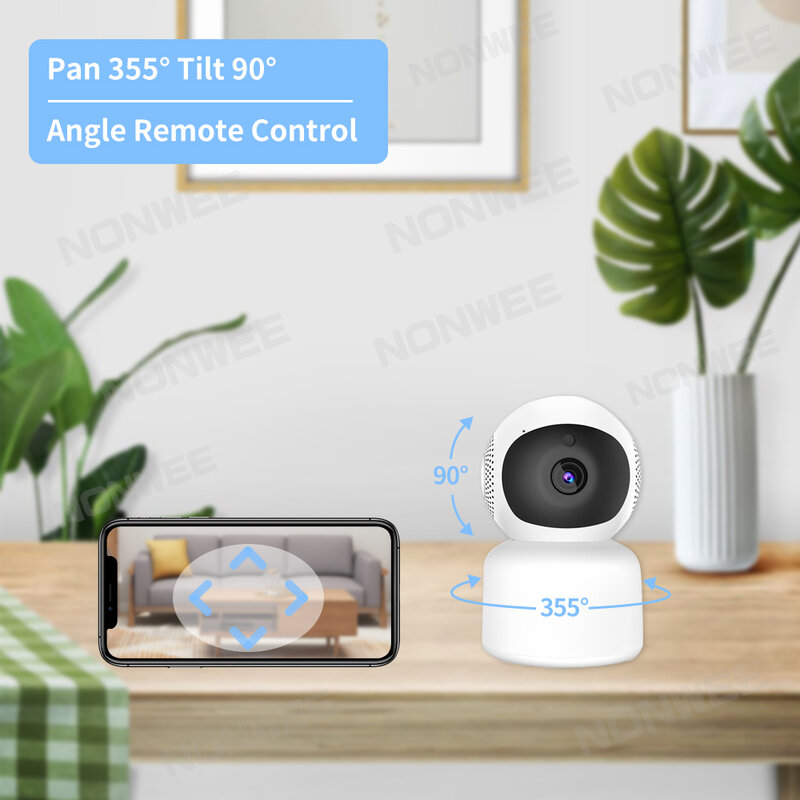 2.4G/5G الأمن حماية كاميرات المراقبة كاميرا منزلية لاسلكية للمنزل واي فاي 1080P داخلي مراقبة الطفل Al تتبع السيارات