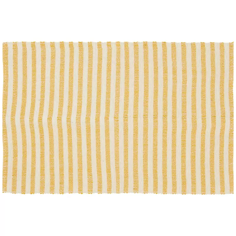 بساط أصفر لطبقات الخطوط ، مجموعة ديكور المنزل ، 24 بوصة × 36 بوصة