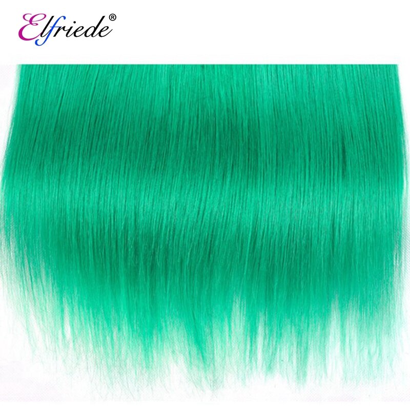 وصلات شعر برازيلي طبيعي مستقيم ، 1 ب/اللون الأخضر أومبير ، حزم من