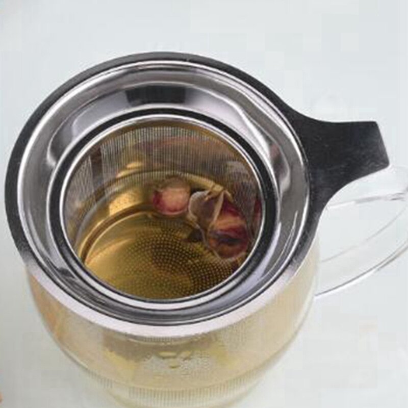 3X قابلة لإعادة الاستخدام الفولاذ المقاوم للصدأ شبكة الشاي Infuser الشاي مصفاة إبريق الشاي ورقة التوابل تصفية درينكوير اكسسوارات المطبخ