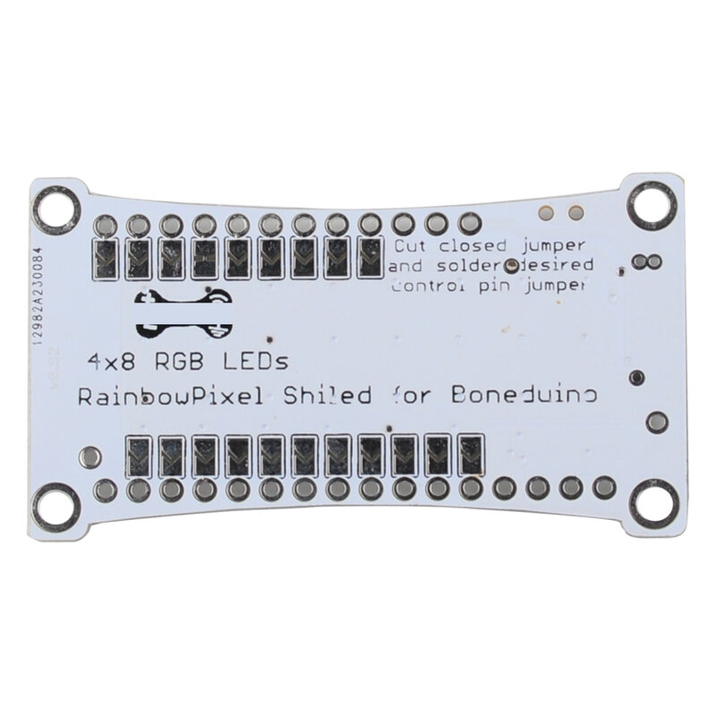 RCmall 4x8 RGB LED مصفوفة عرض Boneduino-Rainbowpixel LED درع إضافة على ل ريشة المجلس متوافق مع WS2812