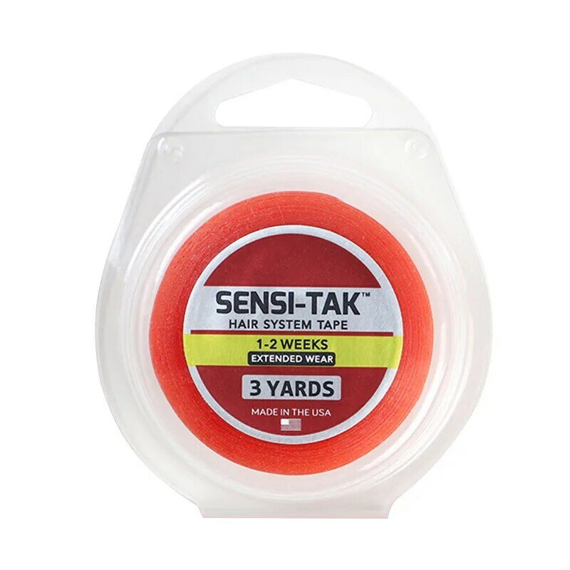 3 متر SENSI-TAK شريط لاصق أحمر الشعر لاصق من اتجاهين الشريط ل الدانتيل شعر مستعار/الشعر المستعار (1.27 سنتيمتر 1.9 سنتيمتر 2.54 سنتيمتر)